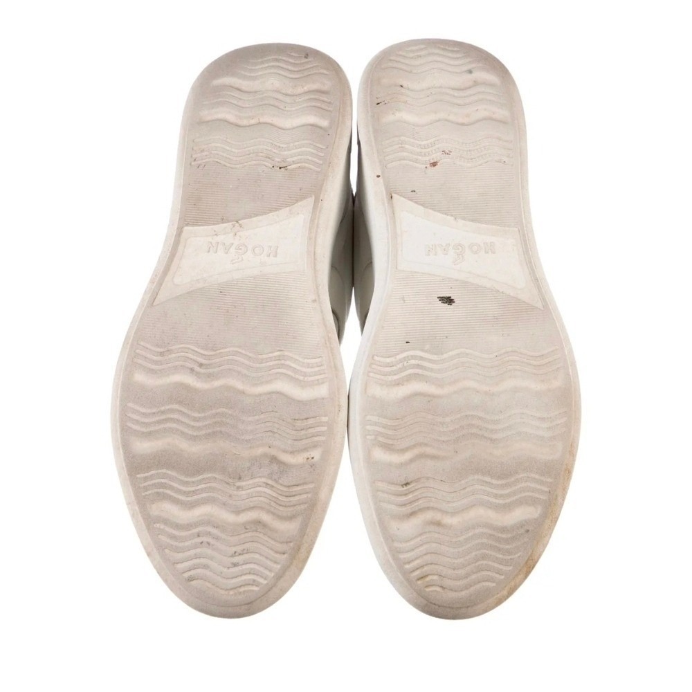 Hogan Platform Sneakers Women US8.5 (38.5) White Leather Luxury Chic Italian - Picture 7 of 7